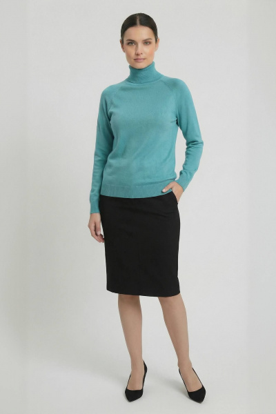 Свитер реглан с высоким воротником для демисезона Полесье С3433-17 7С1582-Д43 170,176 св.порселайн - фото 1