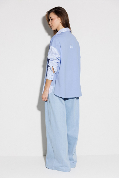 Блуза Butеr 3257 небесный - фото 7