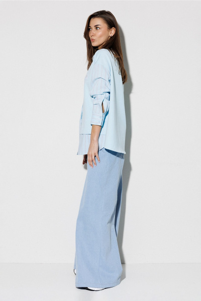 Блуза Butеr 3257 голубой - фото 7