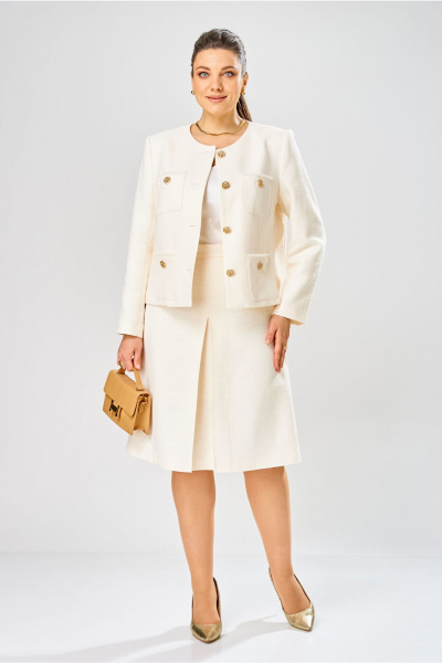 Жакет, юбка Bonna Image 1029/1 молочный - фото 1