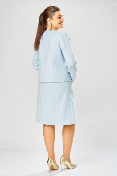 Жакет, юбка Bonna Image 1029/2 голубой - фото 7