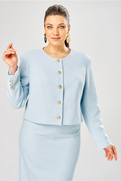 Жакет, юбка Bonna Image 1031/2 голубой - фото 8