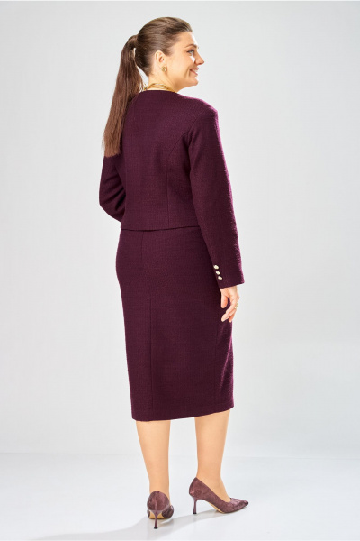 Жакет, юбка Bonna Image 1031/3 фиолетовый - фото 7