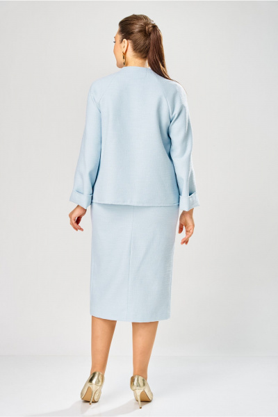 Жакет, юбка Bonna Image 1042/2 голубой - фото 7