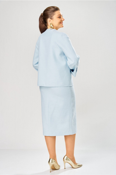 Жакет, юбка Bonna Image 1042/2 голубой - фото 6