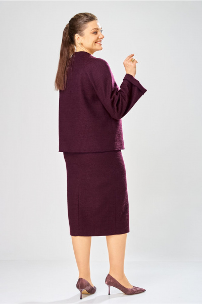 Жакет, юбка Bonna Image 1042/3 фиолетовый - фото 10