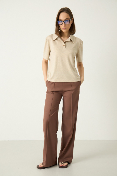 Брюки Luitui R2062 какао - фото 6