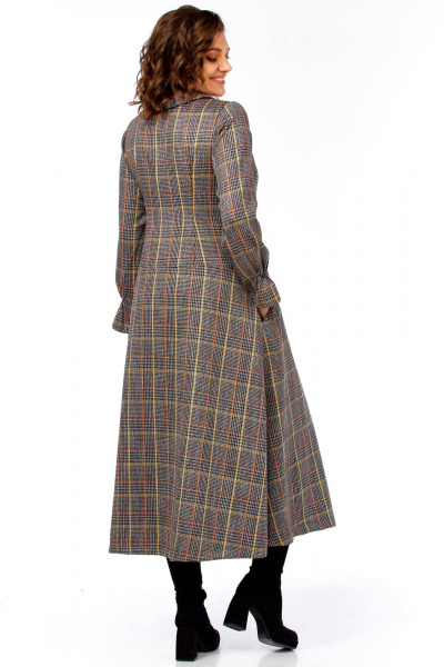 Платье Celentano lite 5079 серая_клетка - фото 5