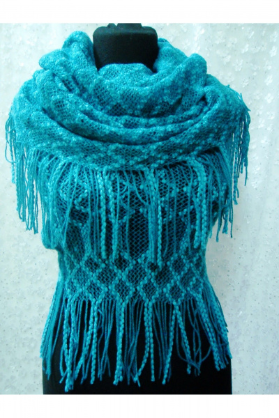 Шарф OLANTIZ S1-7 фиолетово-синий - фото 2