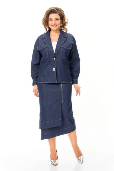 Жакет, юбка VI ORO VR-1245 деним - фото 13