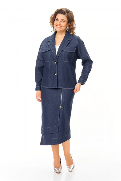 Жакет, юбка VI ORO VR-1245 деним - фото 10