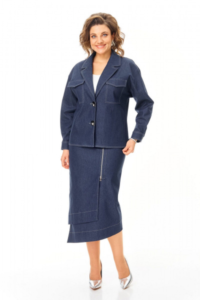 Жакет, юбка VI ORO VR-1245 деним - фото 2