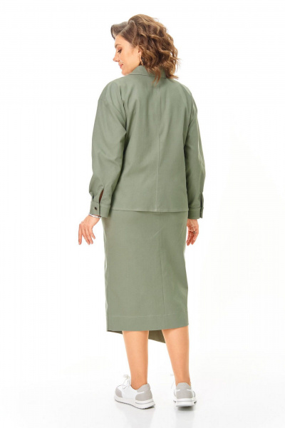 Жакет, юбка VI ORO VR-1245 олива - фото 10