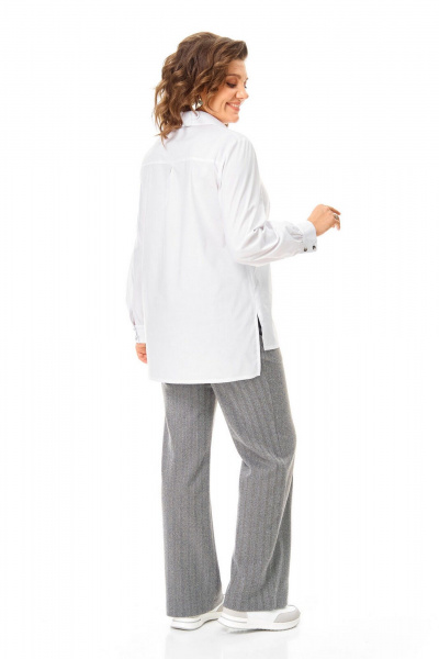 Блуза, брюки, жилет VI ORO VR-1246 серый - фото 10