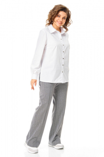 Блуза, брюки, жилет VI ORO VR-1246 серый - фото 8