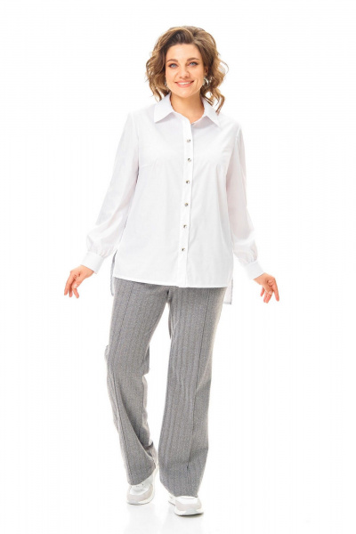 Блуза, брюки, жилет VI ORO VR-1246 серый - фото 7