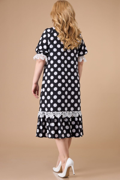 Платье Svetlana-Style 1541 черный+белый_горох - фото 2