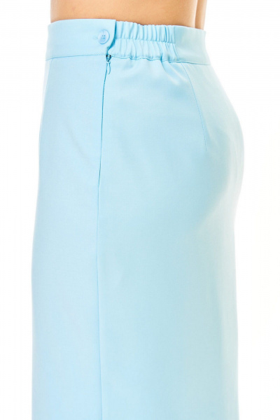 Жакет, юбка VI ORO VR-1248 голубой+однотон - фото 9