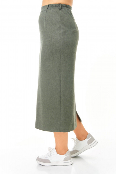 Блуза, жилет, юбка VI ORO VR-1249 олива - фото 11