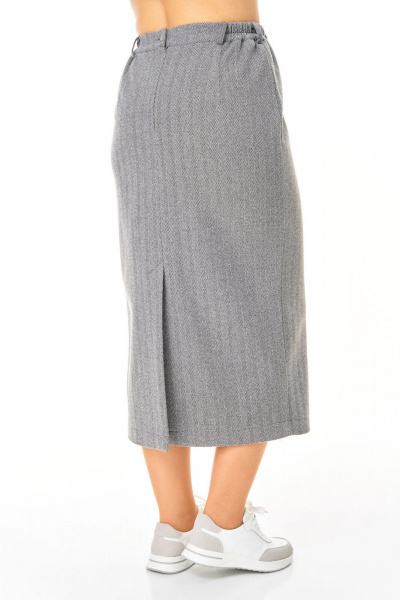 Блуза, жилет, юбка VI ORO VR-1249 серый - фото 11