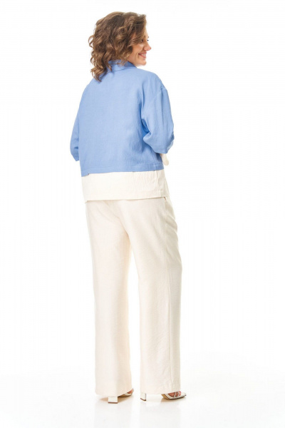 Брюки, жакет VI ORO VR-1251 голубой - фото 10