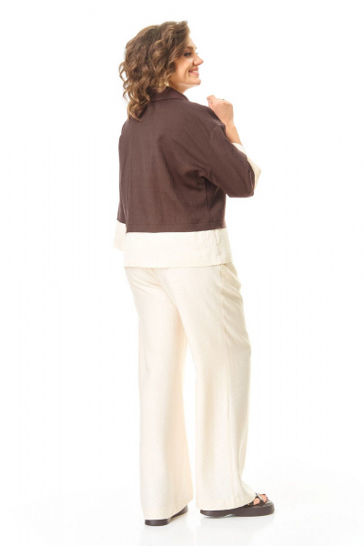 Брюки, жакет VI ORO VR-1251 шоколад - фото 11