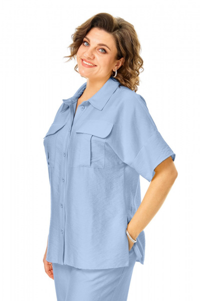 Блуза, брюки VI ORO VR-1257 голубой - фото 2