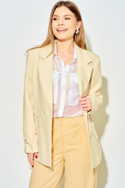 Жакет Laikony L-614 сливочный - фото 4