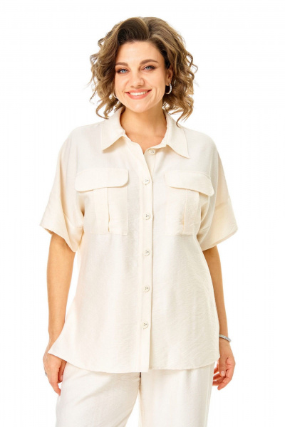 Блуза, брюки VI ORO VR-1257 молочный - фото 2