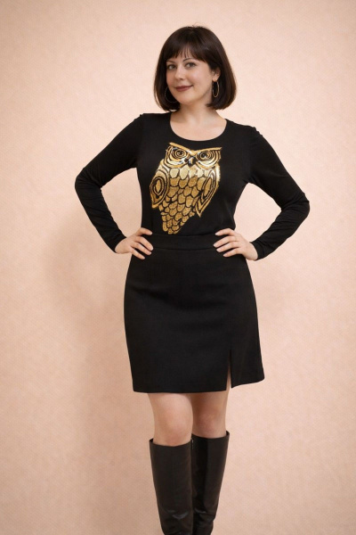 Джемпер трикотаж на каждый день OLANTIZ БВР004 сова - фото 4