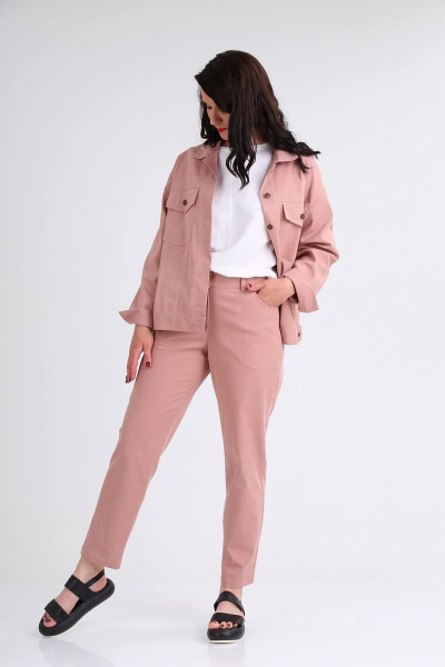 Брюки, куртка Ma Vie М570 розовый - фото 2