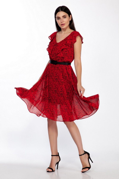 Платье LaKona 1279-2 красный_тигр - фото 1