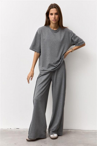 Брюки Luitui R2077 серый - фото 7