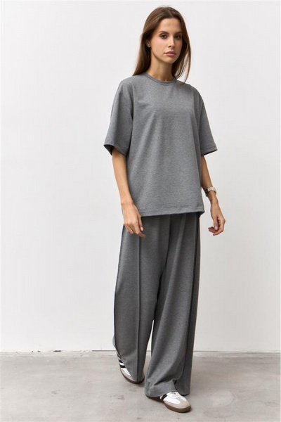 Брюки Luitui R2077 серый - фото 4