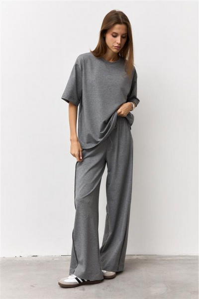 Брюки Luitui R2077 серый - фото 2