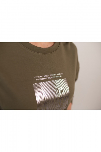 Джемпер Купалинка 641909.158-164 хаки - фото 6