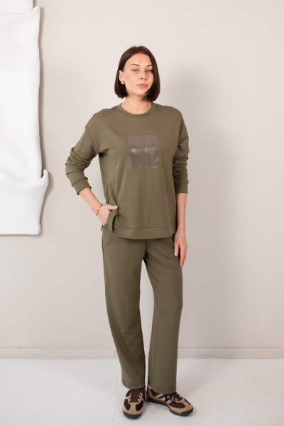 Джемпер Купалинка 641909.158-164 хаки - фото 1