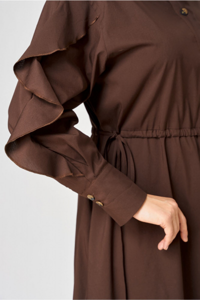 Платье EVA GRANT 7223 шоколадный - фото 11