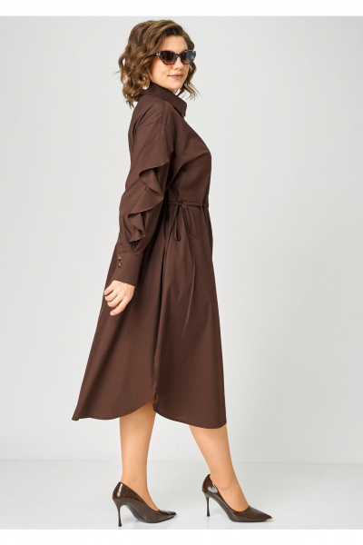 Платье EVA GRANT 7223 шоколадный - фото 6