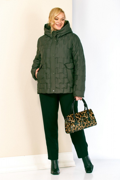 Куртка Shetti 2210 темно-зеленый - фото 7