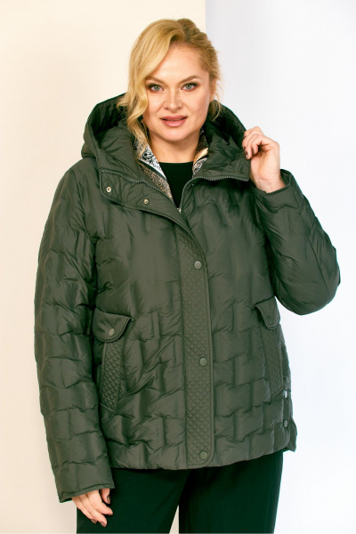Куртка Shetti 2210 темно-зеленый - фото 6