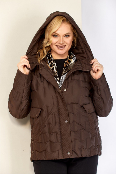 Куртка Shetti 2210 шоколад - фото 5