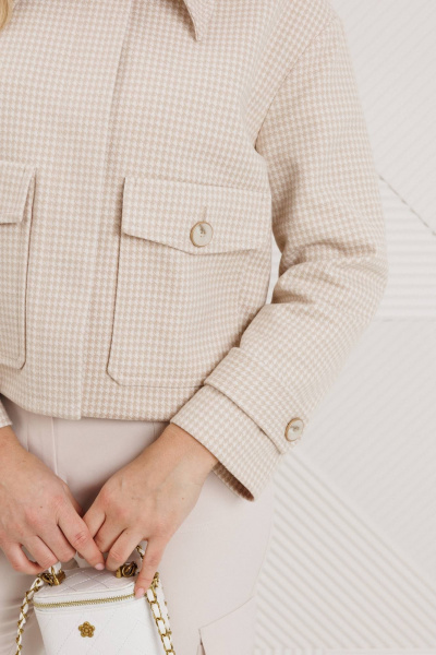 Брюки, куртка Мода Юрс 26-2964 светлый_беж - фото 4