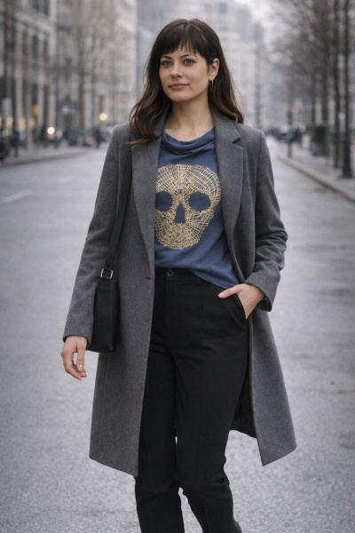 Джемпер OLANTIZ БВДР001 череп - фото 3