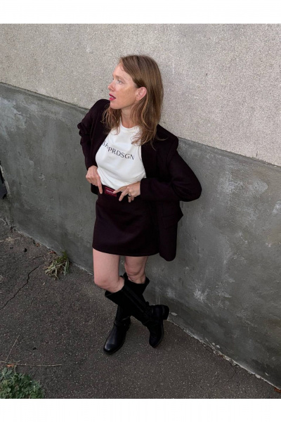 Юбка Skipper Design 252 бордо - фото 2