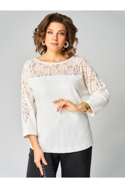 Брюки, туника Мишель стиль 1335 бело-черный - фото 7