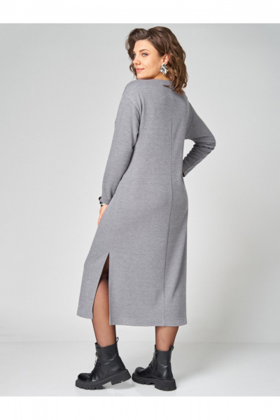 Платье Мишель стиль 1343 серый - фото 9