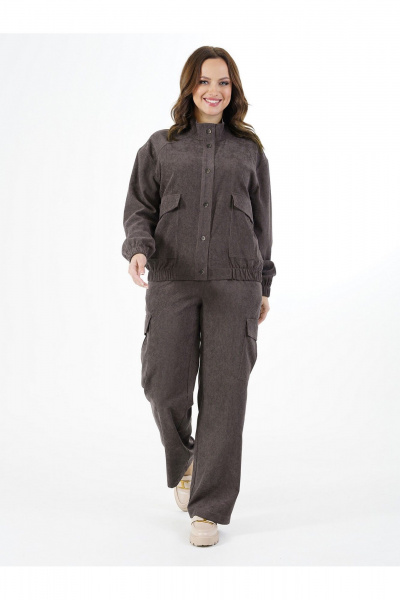 Брюки, жакет Пинск-Стиль 281 коричнево-фиолетовый - фото 9