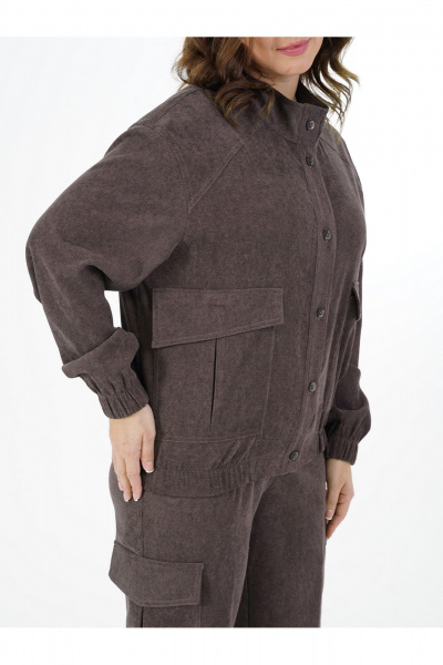 Брюки, жакет Пинск-Стиль 281 коричнево-фиолетовый - фото 8