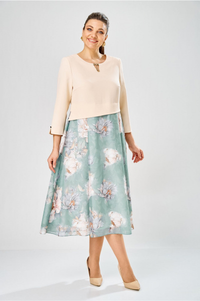 Платье Bonna Image 954-1/4 бежевый - фото 10